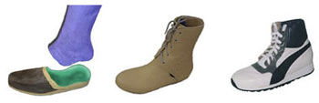 Custom modified sports footwear